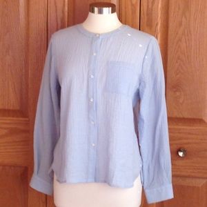 VINCE CAMUTO-Crinkle Utility Shirt -Excellent Cond